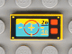 Part No: 3069px11  Name: Tile 1 x 2 with Underwater Periscope View with Crosshairs, '20', '40', and Red Buttons Pattern