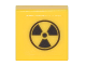 Part No: 3070pb107  Name: Tile 1 x 1 with Radioactivity Warning Pattern (Sticker) - Set 75828