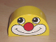 Part No: 31213pb011  Name: Duplo, Brick 2 x 4 x 2 Slope Curved Double with Clown Face Pattern