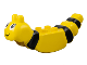 Part No: 31227pb01  Name: Duplo Insect Body with 2 x 2 Studs and Antenna with Black Eyes, Smile, and Stripes Pattern