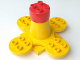 Part No: 31608c01  Name: Duplo Merry-Go-Round Large with Red Cap, Four Seats and 4 x 4 Base