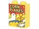 Part No: 3245cpb060  Name: Brick 1 x 2 x 2 with Inside Stud Holder with Cereal Box with Chicken and 'CORN FLAKES' Pattern
