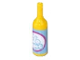 Part No: 33011bpb01  Name: Scala Accessories Bottle Wine with Label with Bubbles Pattern (Sticker) - Set 5944