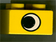 Part No: 3437pb015  Name: Duplo, Brick 2 x 2 with Eye without White Spot Pattern, on One Side