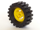 Part No: 3482c02  Name: Wheel with Split Axle Hole with Black Tire 30 x 10.5 Offset Tread (3482 / 2346)