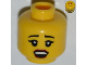 Part No: 3626bpb0832  Name: Minifigure, Head Female Black Eyebrows, Eyelashes, Red Lips, Open Mouth Pattern - Blocked Open Stud