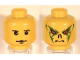 Part No: 3626bpx118  Name: Minifigure, Head Dual Sided HP Quirrell / Voldemort Pattern - Blocked Open Stud