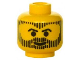 Part No: 3626bpx141  Name: Minifigure, Head Beard with Beard, Hair, and Sideburns in Vertical Line Pattern - Blocked Open Stud