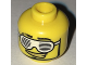 Part No: 3626cpb0512  Name: Minifigure, Head Glasses with Slotted White Sunglasses and Smirk with Gold Teeth Pattern - Hollow Stud