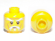 Part No: 3626cpb0522  Name: Minifigure, Head White Moustache, Goatee and Eyebrows, Brown Forehead and Cheek Lines, Neutral Pattern - Hollow Stud