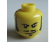 Part No: 3626cpb0756  Name: Minifigure, Head Male Sideburns, Moustache, Wrinkles and Smirk Pattern (Rodney Rathbone) - Hollow Stud