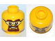 Part No: 3626cpb0803  Name: Minifigure, Head Glasses with Safety Goggles, Brown Eyebrows and Goatee Pattern - Hollow Stud