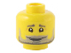 Part No: 3626cpb3142  Name: Minifigure, Head Dark Bluish Gray Eyebrows, Light Bluish Gray and Dark Bluish Gray Full Beard, Laugh Lines, and White Pupils Pattern - Hollow Stud