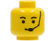 Part No: 3626p06  Name: Minifigure, Head Male Eyebrows and Headset Pattern