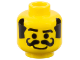 Part No: 3626pb0118  Name: Minifigure, Head Moustache Curly Thick, Thick Sideburns, Smile Pattern