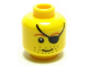 Part No: 3626pb0325  Name: Minifigure, Head Male Eye Patch, Brown Eyebrows, Stubble Pattern