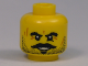 Part No: 3626pb0666  Name: Minifigure, Head Beard Stubble, Moustache, Goatee, Bushy Eyebrows, Scars and Open Mouth Smile Pattern