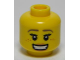 Part No: 3626pb0994  Name: Minifigure, Head Female Dark Tan Eyebrows, Freckles, Eyeleashes, Peach Lips, Open Mouth Smile Pattern