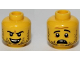Part No: 3626pb0996  Name: Minifigure, Head Dual Sided Beard Stubble, Missing Tooth, Open Grin / Frown Pattern