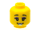 Part No: 3626pb1030  Name: Minifigure, Head Female with Silver Lips and Mermaid Scales, Long Eyelashes Pattern