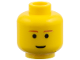 Part No: 3626px104  Name: Minifigure, Head Male Brown Eyebrows, Slight Smile Pattern (SW Ep.2 Anakin)