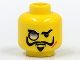 Part No: 3626px127  Name: Minifigure, Head Black Eyebrows, Moustache with Upturned Ends, Goatee, Monocle, Red Scar, Angry Pattern