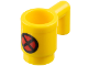 Part No: 3899pb011  Name: Minifigure, Utensil Cup with Black and Red X-Men Logo Pattern