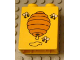 Part No: 4066bpx164  Name: Duplo, Brick 1 x 2 x 2 with Three Bees and Beehive Pattern