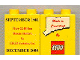 Part No: 4066pb021  Name: Duplo, Brick 1 x 2 x 2 with Made In Connecticut September 1981 Pattern