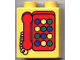 Part No: 4066pb102  Name: Duplo, Brick 1 x 2 x 2 with Telephone Pattern 2, Red with Round Buttons