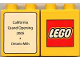 Part No: 4066pb216  Name: Duplo, Brick 1 x 2 x 2 with Lego Store California, Ontario Mills 2005 Pattern