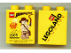Part No: 4066pb350  Name: Duplo, Brick 1 x 2 x 2 with Indiana Jones Legoland Windsor 2009 Fireworks Pattern