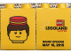 Part No: 4066pb464  Name: Duplo, Brick 1 x 2 x 2 with Legoland Hotel Grand Opening May 15, 2015 Pattern