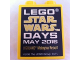 Part No: 4066pb584  Name: Duplo, Brick 1 x 2 x 2 with Lego Star Wars Days May 2016 Legoland Malaysia Resort Pattern