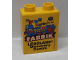 Part No: 4066pb703  Name: Duplo, Brick 1 x 2 x 2 with Legoland Discovery Centre FABRIK 2014 Pattern
