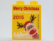Part No: 4066pb721  Name: Duplo, Brick 1 x 2 x 2 with LEGOLAND Discovery Center Merry Christmas 2015 Pattern