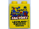 Part No: 4066pb762  Name: Duplo, Brick 1 x 2 x 2 with Legoland Discovery Centre Factory 2014 Pattern
