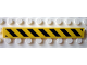 Part No: 4162pb028a  Name: Tile 1 x 8 with Black and Yellow Danger Stripes Pattern 1 (Sticker) - Set 7905