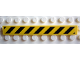 Part No: 4162pb028b  Name: Tile 1 x 8 with Black and Yellow Danger Stripes Pattern 2 (Sticker) - Set 7905