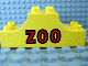 Part No: 4197pb003  Name: Duplo, Brick 2 x 6 x 2 Arch Inverted Double with 'ZOO' Pattern