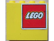 Part No: 4215apb14L  Name: Panel 1 x 4 x 3 - Solid Studs with LEGO Logo on White Background Pattern Model Left Side (Sticker) - Set 4030