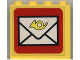 Part No: 4215pb020  Name: Panel 1 x 4 x 3 with Mail Envelope Pattern (Sticker) - Set 6651