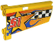 Part No: 44350pb013  Name: Technic, Panel Fairing #20 Large Long, Small Hole, Side A with Checkered Flag, Stars, Blue Flames and '51' Pattern (Sticker) - Set 8651