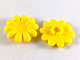 Part No: 45455  Name: Clikits, Icon Flower 10 Petals 2 x 2 Large with Pin, Frosted (Solid and Transparent Colors)