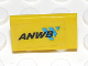 Part No: 4865pb029  Name: Panel 1 x 2 x 1 with 'ANWB' and Blue Logo Pattern (Sticker) - Set 2140