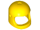 Part No: 50665  Name: Minifigure, Headgear Helmet Space / Town with Thick Chin Strap - with Visor Dimples (Reissue with Top Dimple)
