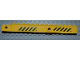 Part No: 57779pb004  Name: Crane Arm Outside, Wide with Pin Hole at Mid-Point with Black and Yellow Danger Stripes Pattern on Both Sides (4 Stickers) - Set 4645