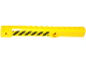 Part No: 57779pb012  Name: Crane Arm Outside, Wide with Pin Hole at Mid-Point with Black and Yellow Danger Stripes Pattern Between Holes on Both Sides (Stickers) - Set 60109