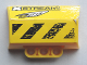 Part No: 61069pb010R  Name: Technic, Panel Engine Block Half / Side Intake with 'XSTREAM', 'CELLFISH', Black and Yellow Danger Stripes Pattern Model Right Side (Stickers) - Set 8490