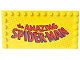 Part No: 6178pb038  Name: Tile, Modified 6 x 12 with Studs on Edges with 'the AMAZING SPIDER-MAN' Pattern